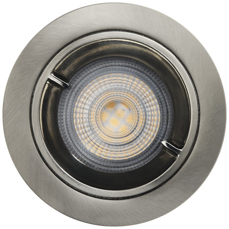 Spot à encastrer gu10 ip44 argent caius - GoodHome - Brico Dépôt