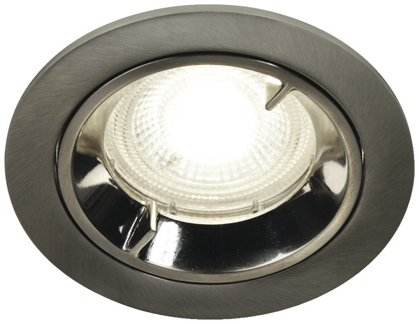 Spot à encastrer gu10 ip44 argent caius - GoodHome - Brico Dépôt