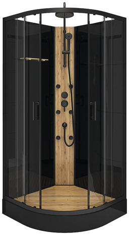 Cabine de douche "New Bambou" 90 x 90 cm - Brico Dépôt