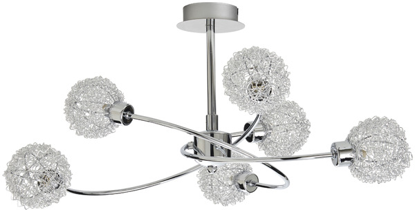 Plafonnier 6 spots métal design "Caelus" H. 30 x Ø 62 cm - Colours - Brico Dépôt