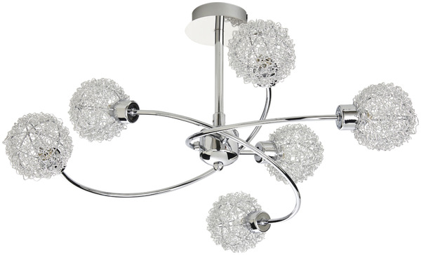 Plafonnier 6 spots métal design "Caelus" H. 30 x Ø 62 cm - Colours - Brico Dépôt