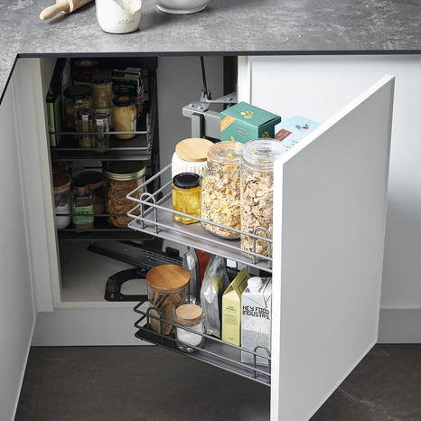 Rangement coulissant droit 4 paniers pour meuble bas d'angle 100cm - Cooke and Lewis - Brico Dépôt