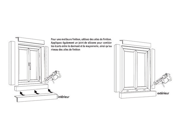Habillage plat pour fenêtre et porte-fenêtre PVC blanc P.2,2 x l.8 cm - GoodHome - Brico Dépôt