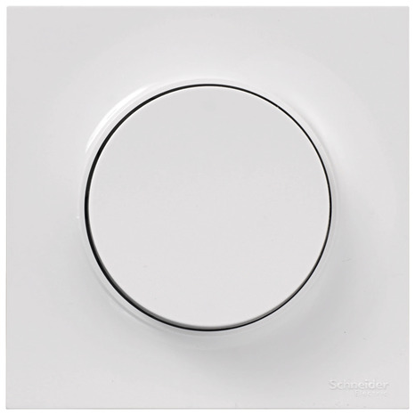 Lot 5 interrupteurs va-et-vient à vis + plaque "Odace Styl" blanc - Schneider Electric - Brico Dépôt