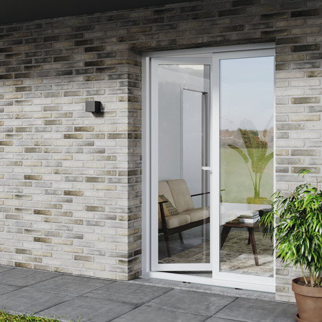 Porte-fenêtre PVC battante 2 vantaux H. 205 x l. 100 cm - GoodHome - Brico Dépôt