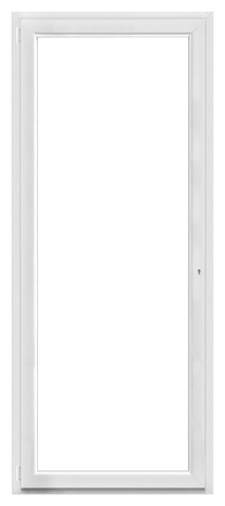 Porte-fenêtre PVC blanc 1 vantail gauche H.215 x l.80 cm - GoodHome - Brico Dépôt