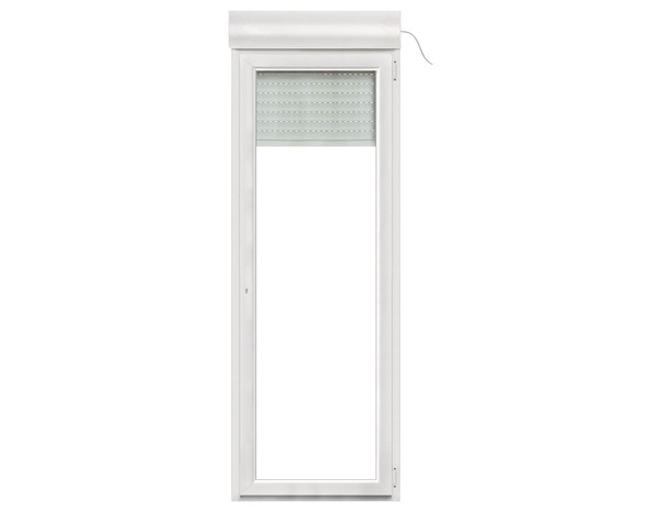 Porte-fenêtre PVC blanc 1 vantail droit + volet roulant H.215 x l.80 cm - GoodHome - Brico Dépôt