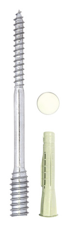 Lot 8 vis, chevilles et capuchons de pose réglables - Brico Dépôt