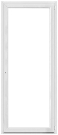 Porte-fenêtre PVC blanc 1 vantail droit H.205 x l.80 cm - GoodHome - Brico Dépôt