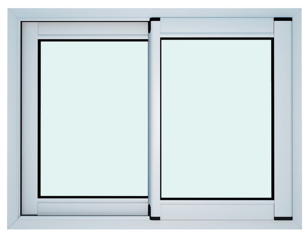 Fenêtre aluminium blanc coulissante 2 vantaux h.75 x l.100 cm - GoodHome - Brico Dépôt