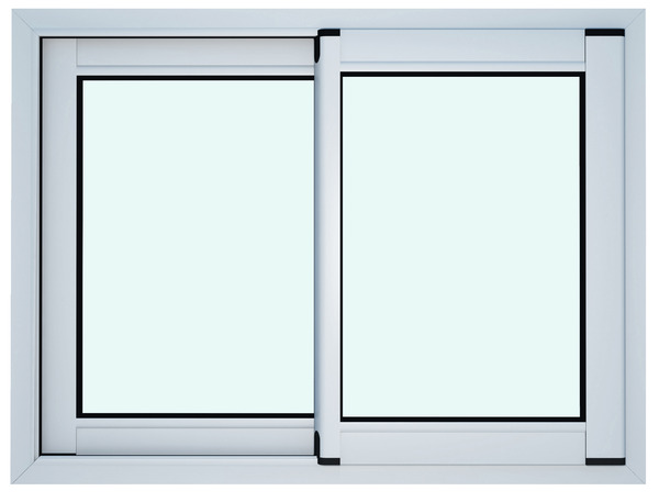 Fenêtre aluminium blanc coulissante 2 vantaux h.75 x l.120 cm - GoodHome - Brico Dépôt