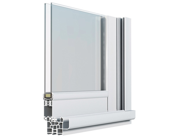 Fenêtre aluminium blanc coulissante 2 vantaux h.100 x l.100 cm - GoodHome - Brico Dépôt