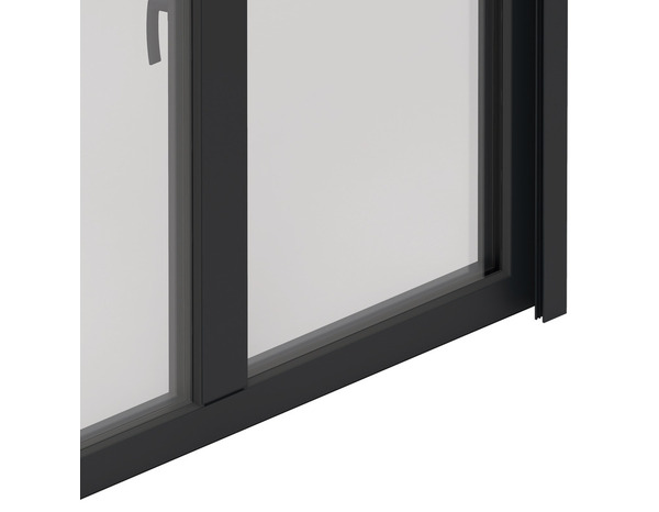 Fenêtre aluminium gris oscillo-battante 2 vantaux + volet roulant h.135 x l.100 cm - GoodHome - Brico Dépôt