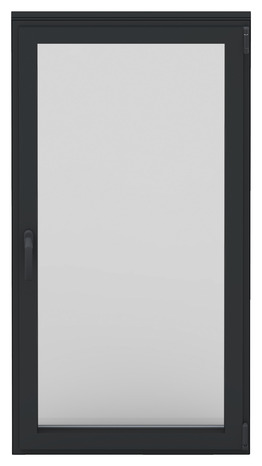 Fenêtre aluminium gris oscillo-battante 1 vantail gauche h.75 x l.60 cm - GoodHome - Brico Dépôt