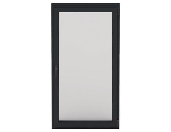 Fenêtre aluminium gris oscillo-battante 1 vantail gauche h.95 x l.80 cm - GoodHome - Brico Dépôt