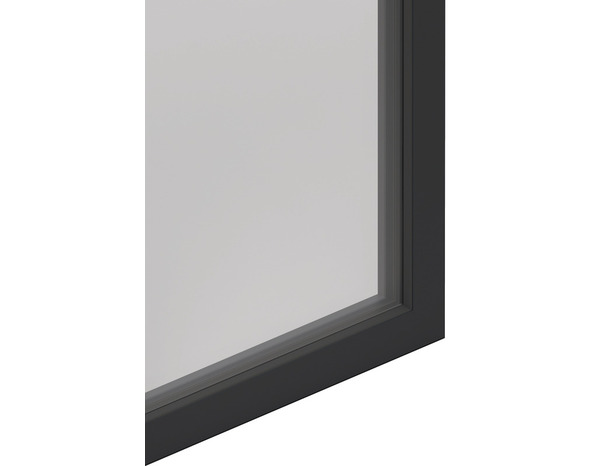 Fenêtre aluminium gris oscillo-battante 1 vantail gauche h.95 x l.60 cm - GoodHome - Brico Dépôt