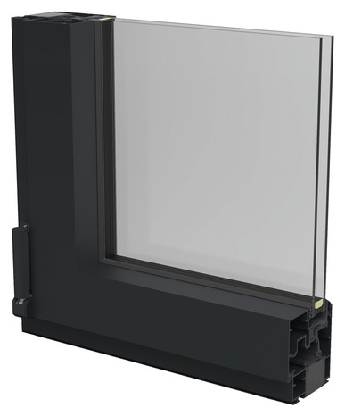 Fenêtre aluminium gris oscillo-battante 1 vantail droit h.95 x l.80 cm - GoodHome - Brico Dépôt