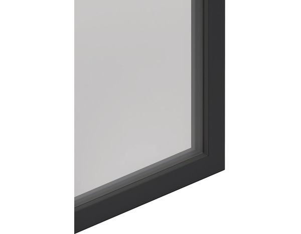 Châssis abattant aluminium 1 vantail gris h.45 x l.120 cm - GoodHome - Brico Dépôt