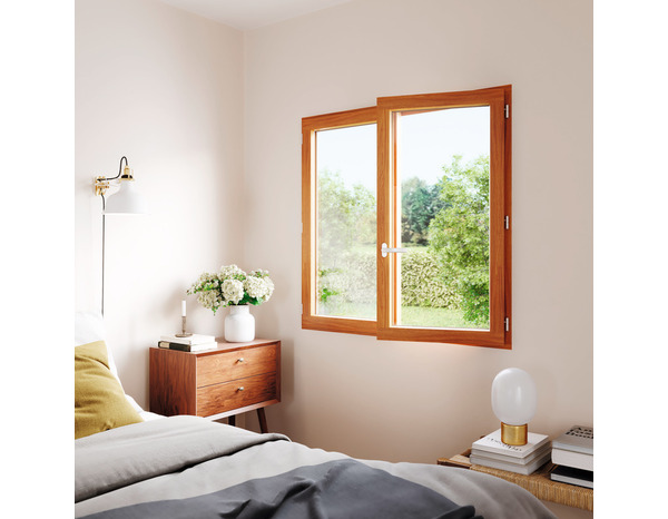 Fenêtre bois battante 2 vantaux H.125 x l.120 cm - GoodHome - Brico Dépôt