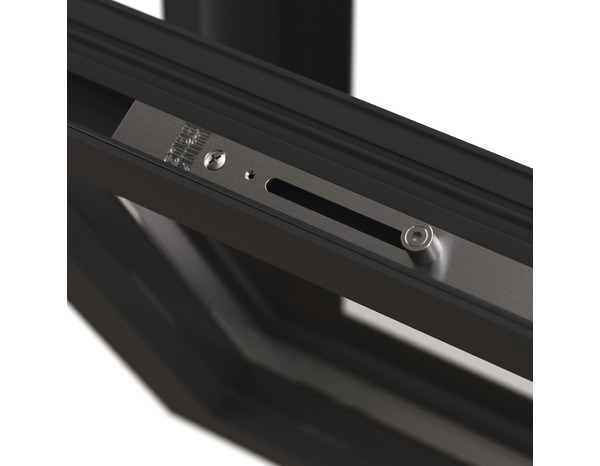 Châssis abattant aluminium 1 vantail gris h.45 x l.80 cm - GoodHome - Brico Dépôt