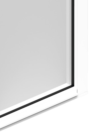 Porte-fenêtre aluminium blanc 1 vantail gauche H.215 x l.80 cm - GoodHome - Brico Dépôt