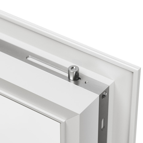 Porte-fenêtre aluminium blanc 1 vantail gauche H.205 x l.80 cm - GoodHome - Brico Dépôt