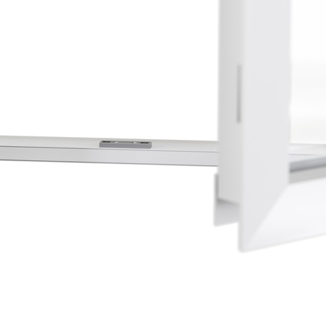 Porte-fenêtre aluminium blanc 1 vantail gauche H.205 x l.80 cm - GoodHome - Brico Dépôt