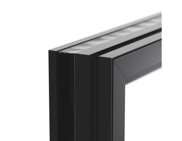 Porte-fenêtre aluminium gris 2 vantaux H.205 x l.120 cm - GoodHome - Brico Dépôt