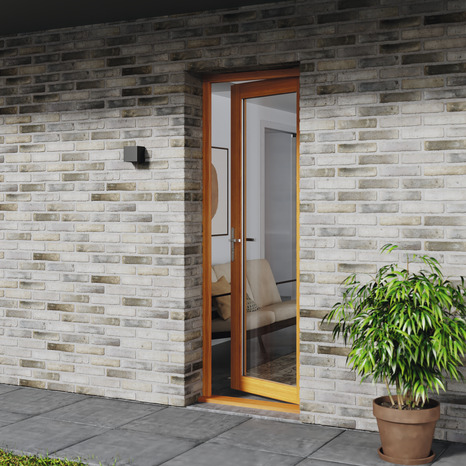 Porte-fenêtre bois 1 vantail gauche H.215 x l.80 cm - GoodHome - Brico Dépôt