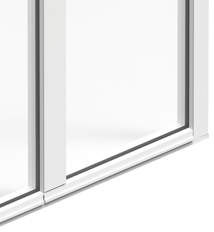 Porte-fenêtre aluminium 2 vantaux H. 205 x l. 100 cm - GoodHome - Brico Dépôt