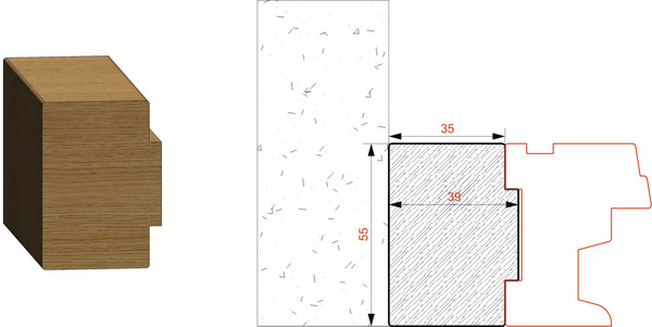 Élargisseur fenêtre bois L.2,4 m x Ép.3,5 cm - GoodHome - Brico Dépôt