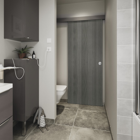 Porte coul "Alpille" chêne gris 83 cm - Brico Dépôt