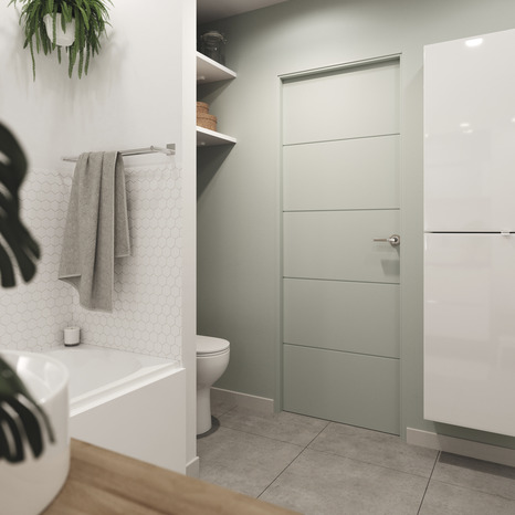 Bloc porte isoplane "Slot" grave gauche - 73 cm - Brico Dépôt