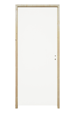 Bloc porte postforme prépeint huisserie pro. gauche - 83 cm - Brico Dépôt
