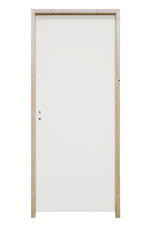 Bloc-porte prépeint huisserie pro - L. 83 cm - Brico Dépôt