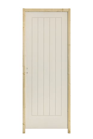 Bloc porte "Cottage" prépeint droit 83 x l. 83 cm - Brico Dépôt
