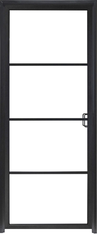 Bloc-porte "Loft" noir H. 204 x l. 83 cm x ép. 71 mm - Brico Dépôt