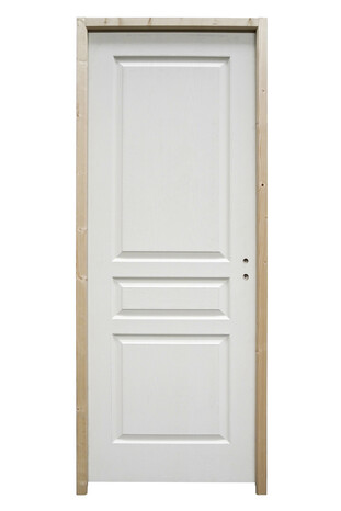 Bloc porte "Ordesa" 3 panneaux prépeint gauche - 83 cm - Brico Dépôt