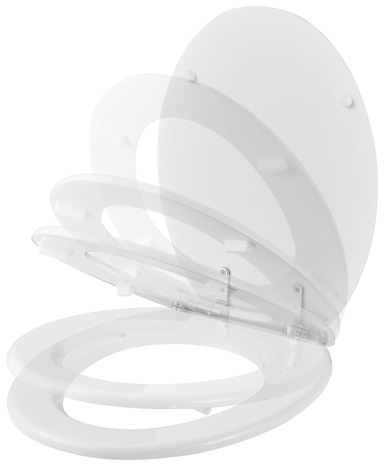 Abattant Soft Close bois "Pilica" - Blanc - GoodHome - Brico Dépôt