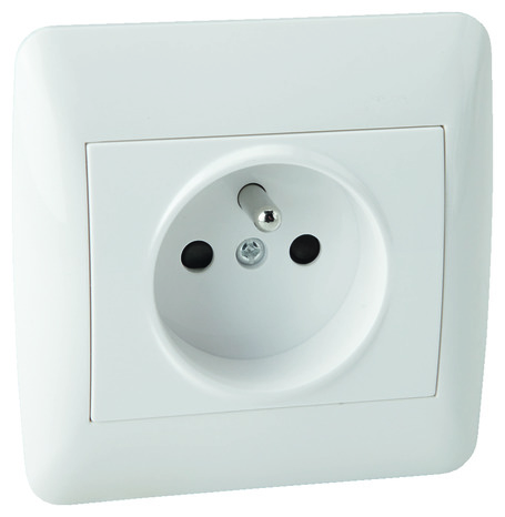 Lot 10 prises avec terre "OME" blanc - Brico Dépôt