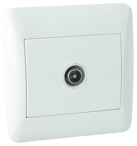 Prise TV "OME" blanc - Bornes automatiques. - Brico Dépôt