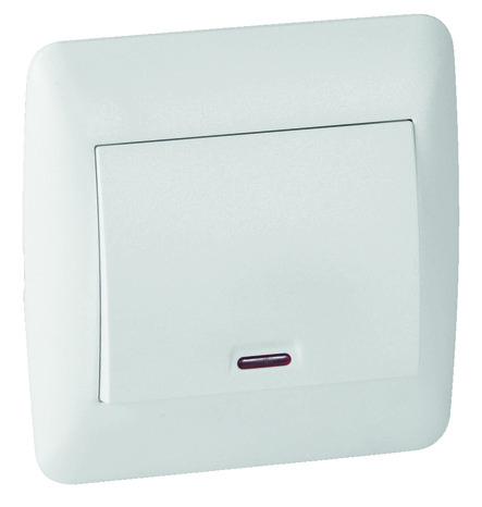 Interrupteur va-et-vient lumineux "OME" blanc - Brico Dépôt