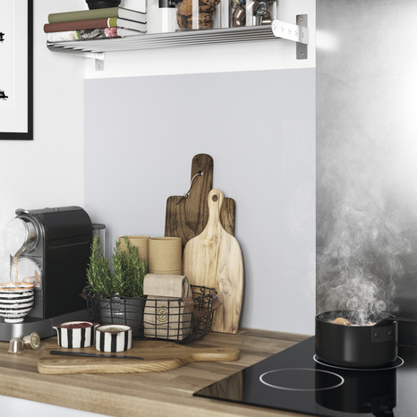 Crédence réversible carreaux de ciment / gris - l.180 x H.60 cm ep 3 mm - Cooke and Lewis - Brico Dépôt