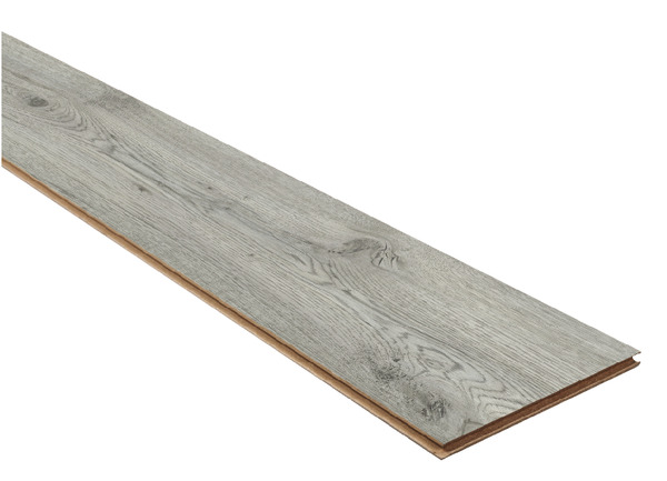 Sol stratifié "Batley" gris foncé - L. 138,3 x l. 19,3 cm, , Ép. 7 + 2 mm - Brico Dépôt