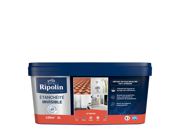 Étanchéité invisible - 2L - Ripolin Couleur : gris - Ripolin - Brico Dépôt