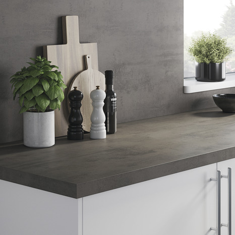 Crédence décor ciment - l.300 x H.60 cm ep 8 mm - GoodHome - Brico Dépôt