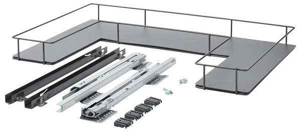 rangement coulissant sous évier "pebre" l.76.4 x h.11.70 cm - GoodHome - Brico Dépôt