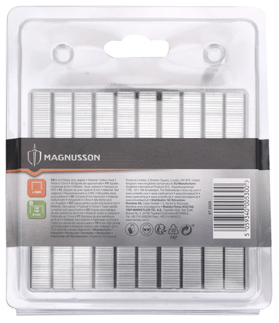 Boite de 5000 agrafes - 8 mm - MAGNUSSON - Brico Dépôt