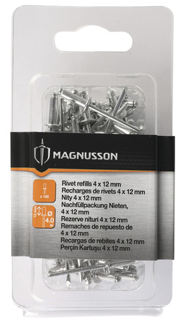 Boite de 100 rivets - 4 x 12 mm - MAGNUSSON - Brico Dépôt