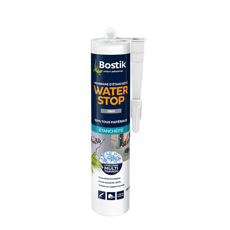 Membrane d'étanchéité "Bostik" waterstop - Gris - 290ml - Bostik - Brico Dépôt